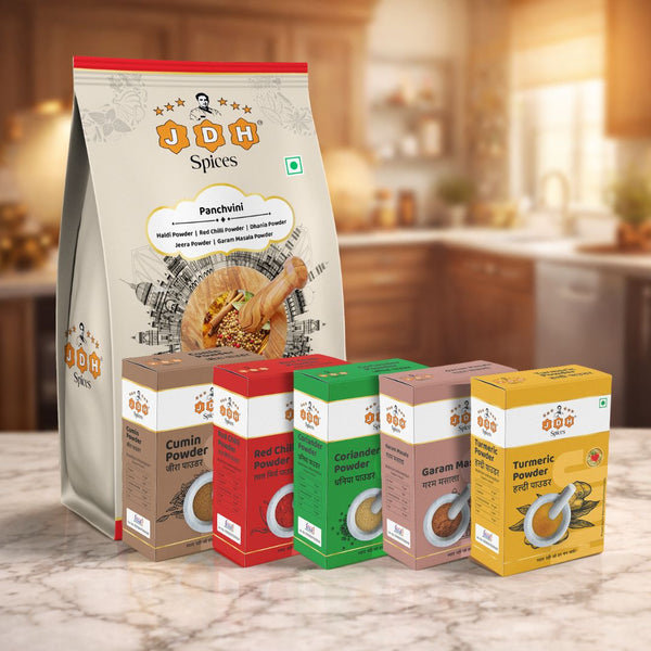 Panchvini Spice Box - Pack Of 5 Spices